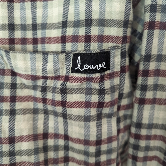 Made In Canada, Louve Brand plaid flannel shirt - Picture 2 of 3